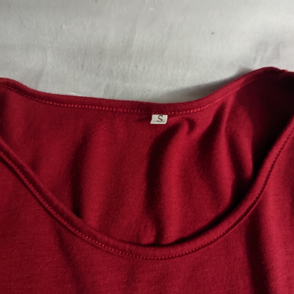 Red swing dress with pockets - Picture 5 of 5